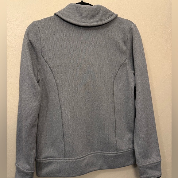 The North Face Women's Crescent Ridge Shawl Pullover Sweater Gray Pockets size M - Picture 2 of 10